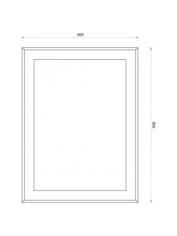 Ogledalo 60x80 Minotti T213 - Slika 2