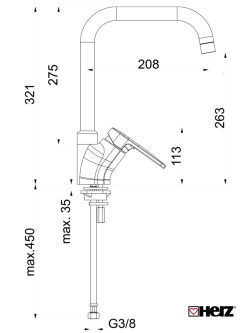 Baterija za sudoperu Infinity i23 Herz 1