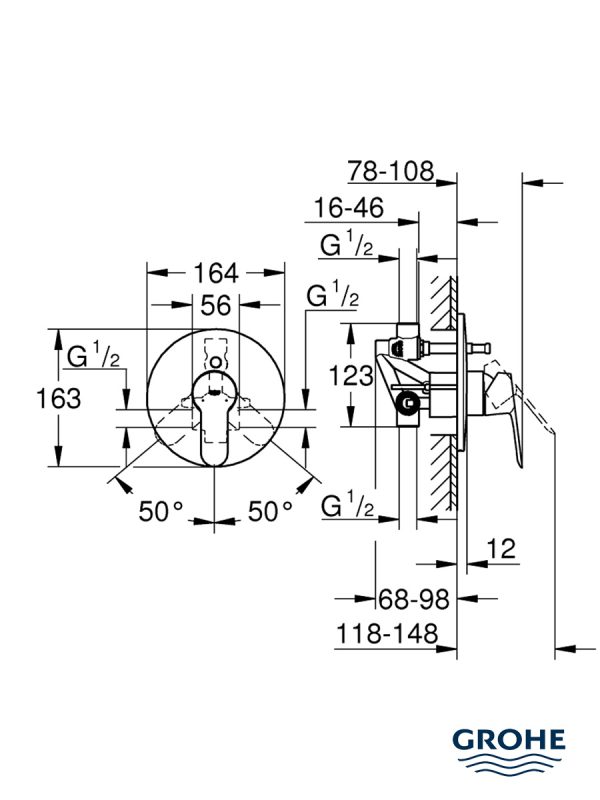 Ugradna baterija za tus kadu BauEdge 29079000 1