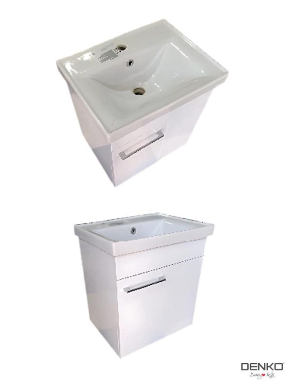 Lavabo sa ormarićem Terra 50cm Bela-4