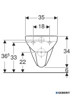 WC šolja konzolna Geberit Selnova Square Rimfree 2