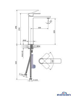 Baterija za lavabo S2 138203 1