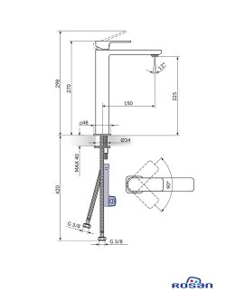 Baterija za lavabo S2 230209 1