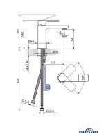 Baterija za lavabo S2 Gold 230101G 1