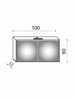 Ogledalo sa ormarićem TopDom-City Artteon H5497-2