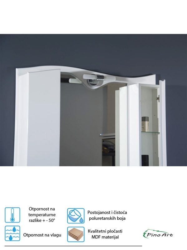 Ogledalo sa ormaricem Pino Art Mond 105 0030 1