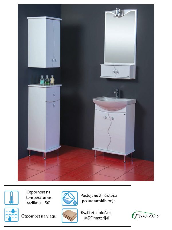 Ogledalo sa ormarićem Pino Art Mond 55 0016 2