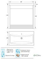 Ormarić sa umivaonikom Pino Art Venus 60 0446H 2