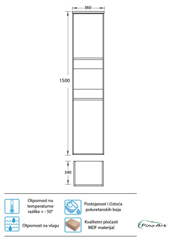 Vertikala konzolna Pino Art Urban 0779 2