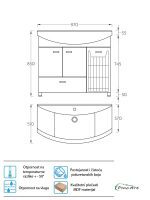 Lavabo sa ormarićem Pino-Art Klasik 97cm