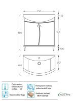 Lavabo sa ormarićem Pino-Art Mond 75cm