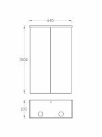 Ogledalo sa ormarićem Pino Art-Mond 64cm-0036