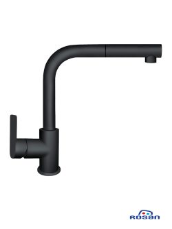 Baterija za sudoperueru sa izvlačnim tušem S2 Black 238601B