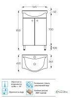 Lavabo sa ormarićem Pino Art Link 0563 1