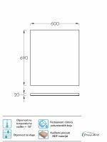 Ogledalo Pino Sigma 60cm 0423-3