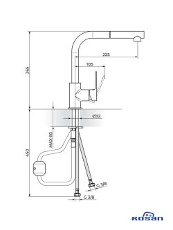 Baterija za sudoperu S2 Black 238601B