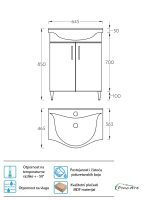 Lavabo sa ormarićem Pino-Art Albatros-65cm