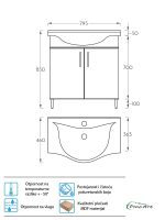 Lavabo sa ormarićem Pino-Art-Albatros 80cm