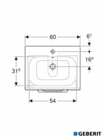 Lavabo sa ormarićem 58.8cm Selnova Square-4