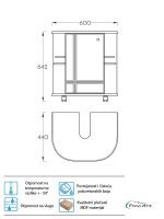 Lavabo sa ormarićem Pino-Art Vektor 60cm-0005