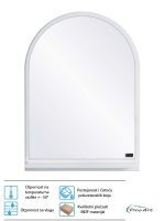 Ogledalo sa etažerom Pino Art 0001