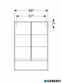 Ormarić sa ogledalom Selnova Square 58.8cm-3