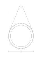 Ogledalo sa led osvetljenjem ø60 cm Minotti H-001-60 - Slika 2