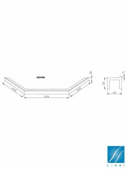 Gredica za tuš kabinu 90x90 9021-2