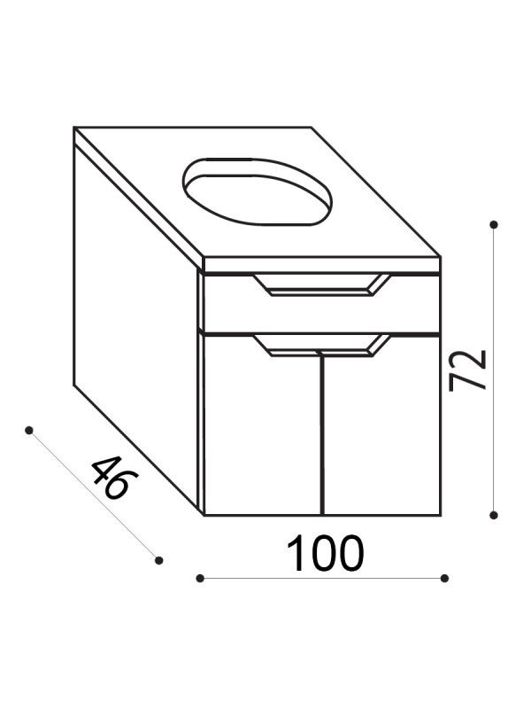Ormarić City Eleon 100cm DP 6534 1