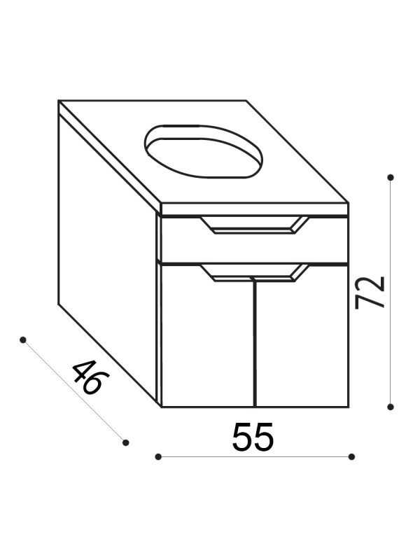 Ormarić City Eleon 55cm DP 6529 1