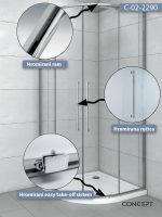 Tuš kabina C-02-2290 R90x200 Concept Devon 1