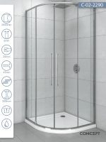 Tuš kabina C-02-2290 R90x200 Concept Devon