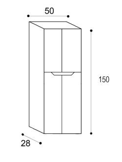 Vertikala City Tower Artteon 150 BK B 5401