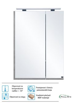 Ogledalo sa ormarićem Pino Art-Sharp 70cm