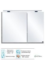 Ogledalo sa ormarićem Pino Art-Sharp 90cm