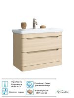 Lavabo sa ormarićem Pino Art Soft-F-55cm-Drvo