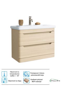 Lavabo sa ormarićem Pino Art Soft-F-55cm-Drvo