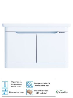 Lavabo sa ormarićem Pino Art Soft-V-80cm