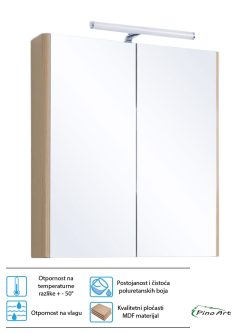 Ogledalo sa ormarićem Pino Art-Soft 65cm-0857