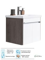 Lavabo sa ormarićem Pino Art-0884 Toledo-V-65cm