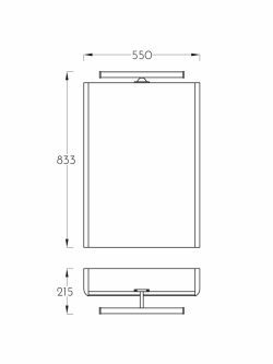 Ogledalo sa ormarićem Pino Art-Toledo 55cm-1