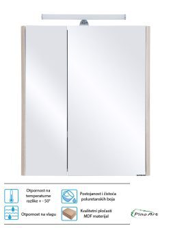 Ogledalo sa ormarićem Pino Art-Toledo 63cm