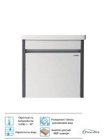 Lavabo sa ormarićem Pino Art Twist 55cm