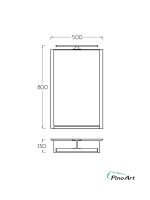 Ogledalo etažer-led svetlo Pino Art-Luxor 50cm-2