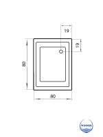 Tuš kada sa oplatom i postoljem 80x80 Sušica 80 WIN 1