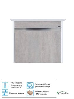 Lavabo sa ormarićem Pino Art Sharp 69.2cm