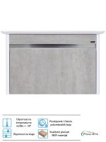 Lavabo sa ormarićem Pino Art Sharp 88cm