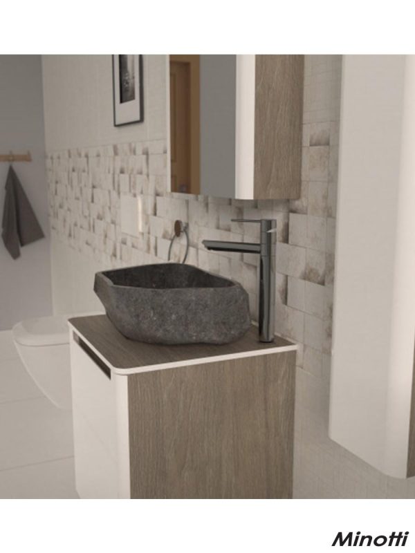 Kameni lavabo sa ormarićem Minotti-Round 52cm-3