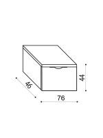 Ormarić za nadgradni umivaonik City Lily 76cm DP 6624 - Slika 2