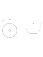 Nadgradni lavabo silver 41cm Minotti - Slika 3